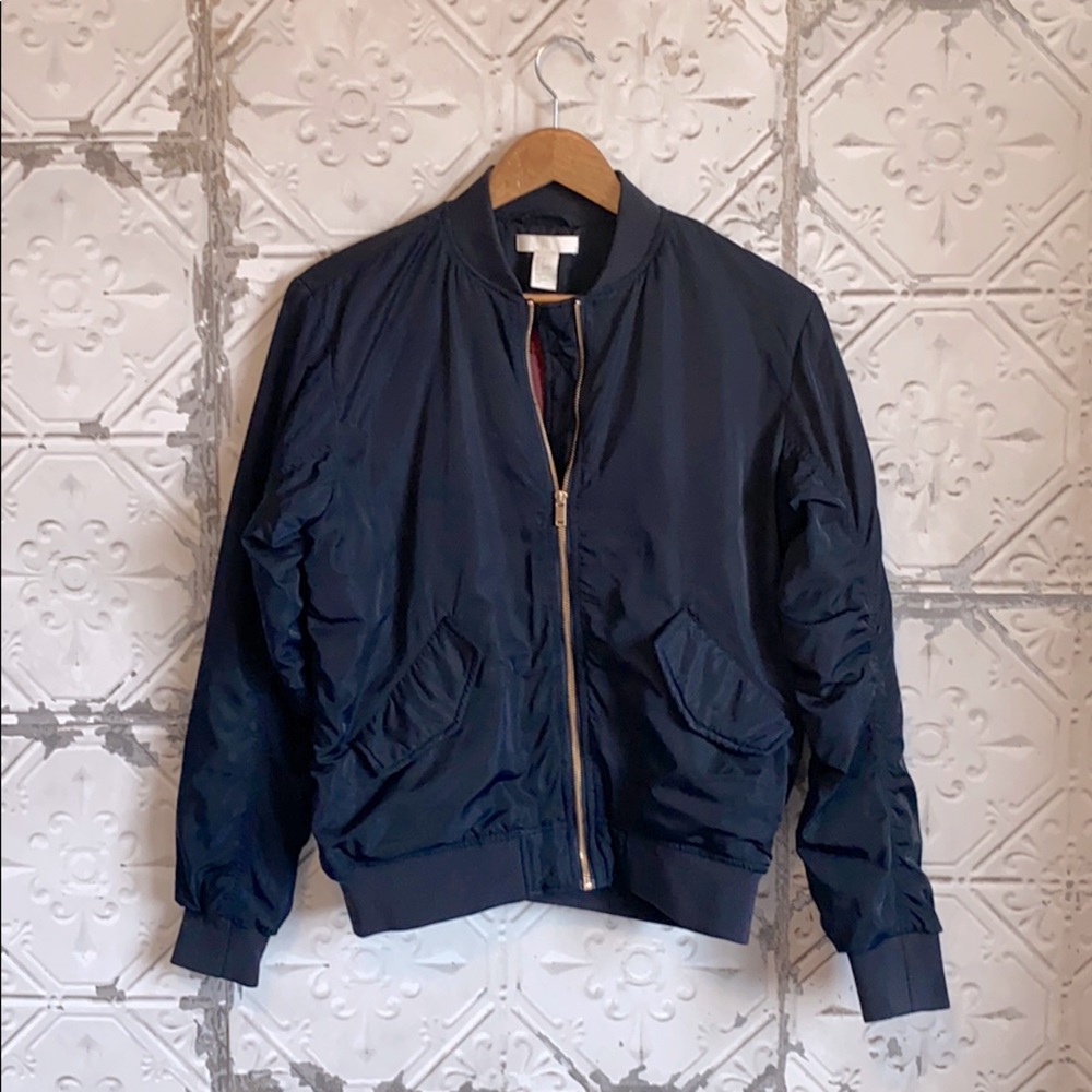 H&M Navy Bomber Jacket